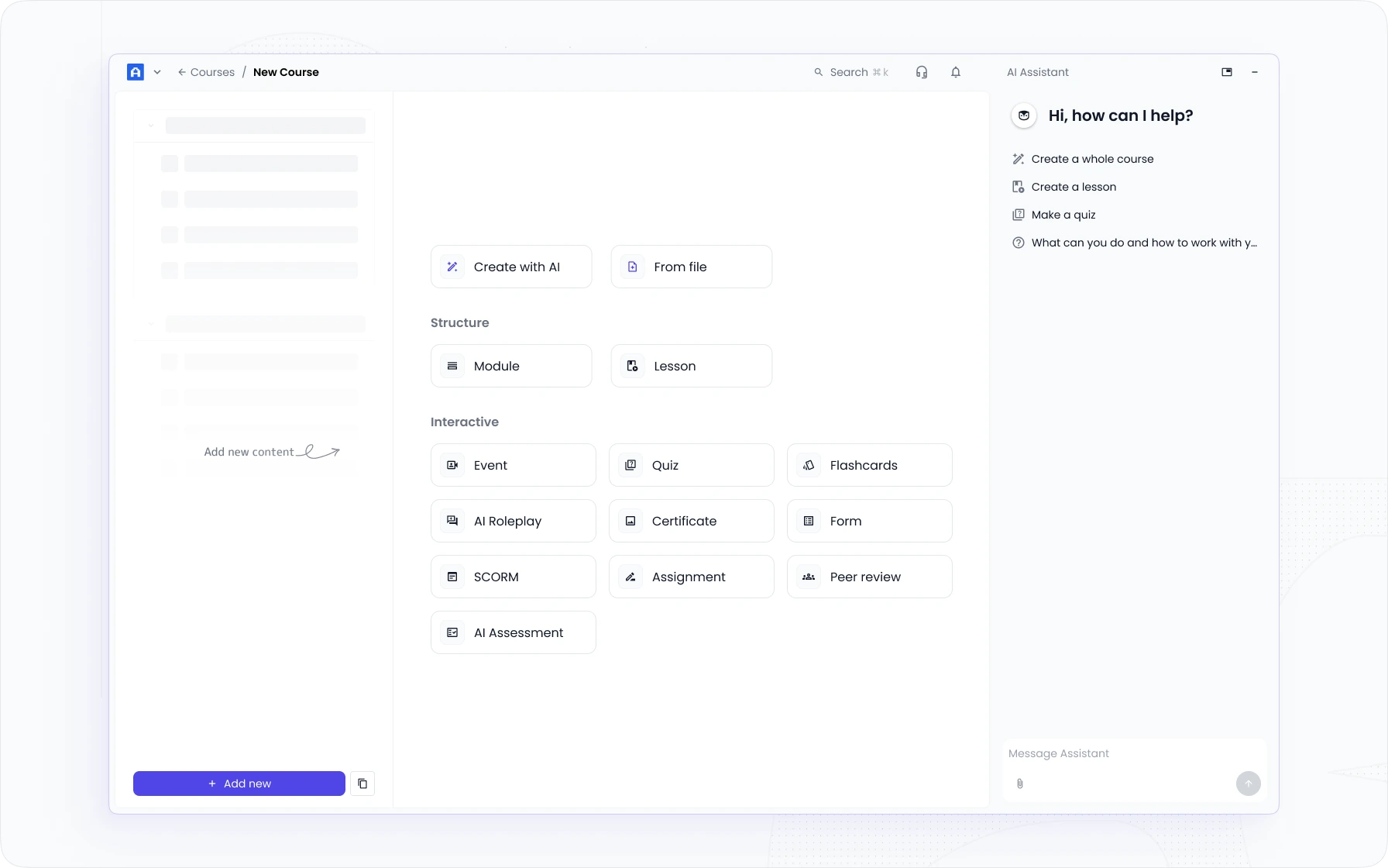 EducateMe course builder
