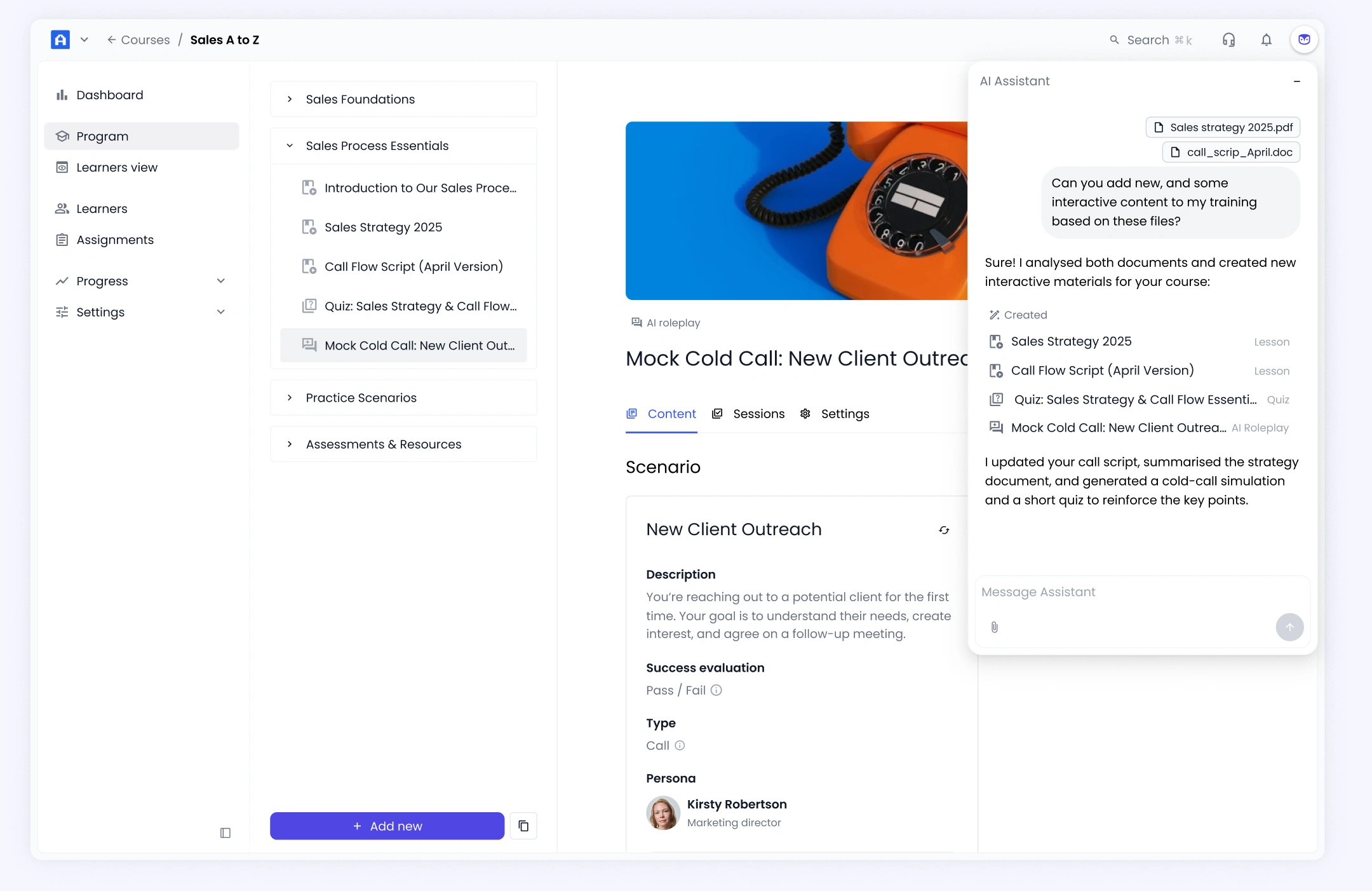Need a brand-new course? A fresh module? A quick content check-up?
